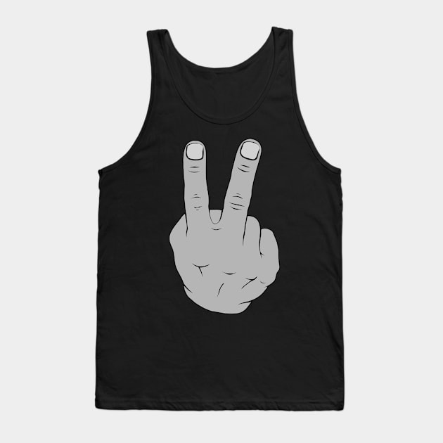 Two Fingers Tank Top by DementedDesigns